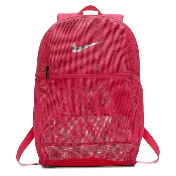NIKE - Pink Brasilia Mesh Training Backpack - Picture 1 of 4